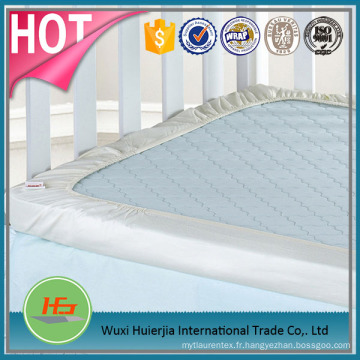 Feuilles adaptées par blanc de satin de coton de 300TC 100% pour le lit de taille de lit de camp